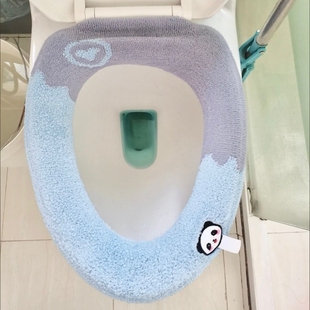 通用可水洗冬季 家用坐便器垫子加厚坐便套带提手四季 秋冬马桶坐垫