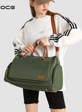 英国OSOCE旅行包健身包大容量单肩斜挎包运动训练干湿分离手提包