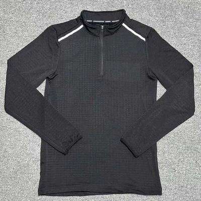 田径秋冬半拉链颗粒绒卫衣跑步训练保暖长袖T恤衣服男女套头衫