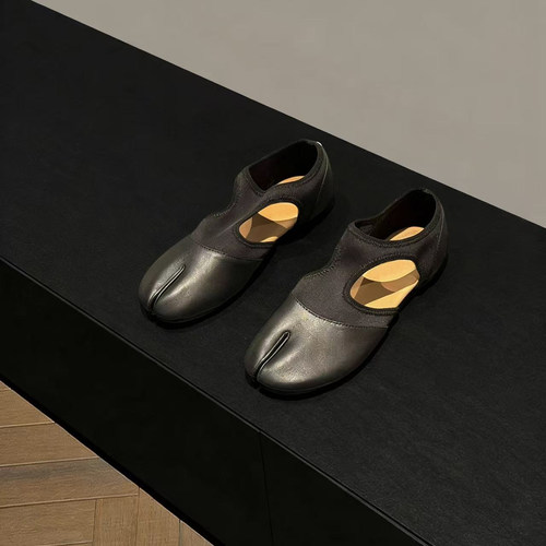 羊皮版~分趾平底芭蕾鞋单鞋女