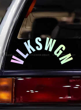 包邮前后风挡VLKSWGN汽车贴纸，适用于大众Polo高尔夫帕萨特