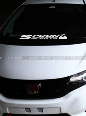 包邮spoon前后个性风挡贴纸hondagk5改装拉花