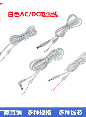 白色12V1.5A2A天猫精灵小爱同学 小度在家电源适配器DC输出公头线