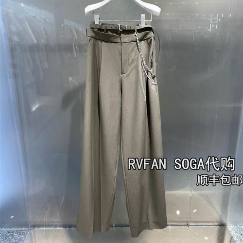REVANYAYA芮范雅2024夏季新款直筒西裤休闲长裤子女RW31301025