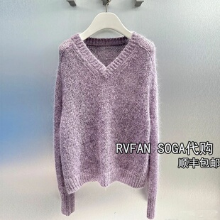 REVANYAYA芮范雅2025冬季 小个子针织衫 女打底衫 上衣R90601365 新款