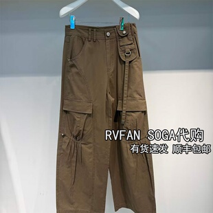 风阔腿休闲裤 REVANYAYA芮范雅2026春季 新款 工装 子R11301401 女长裤