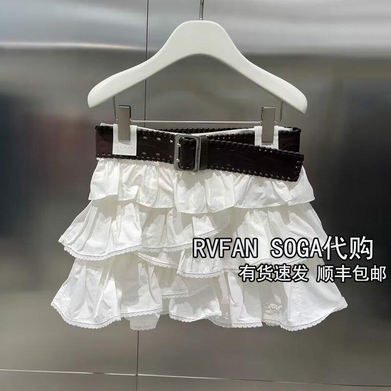 REVANYAYA芮范雅2026春季新款白色蛋糕裙女半身裙短裙子R11501415