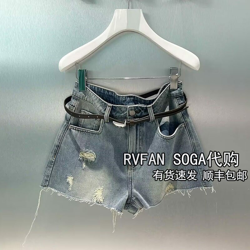 REVANYAYA芮范雅2026夏季新款小个子牛仔短裤女百搭裤子R31307170