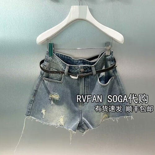 REVANYAYA芮范雅2026夏季新款小个子牛仔短裤女百搭裤子R31307170