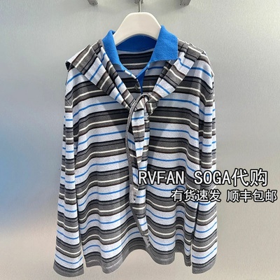 REVANYAYA芮范雅2025冬季新款polo领上衣女士针织衫毛衣R90601194