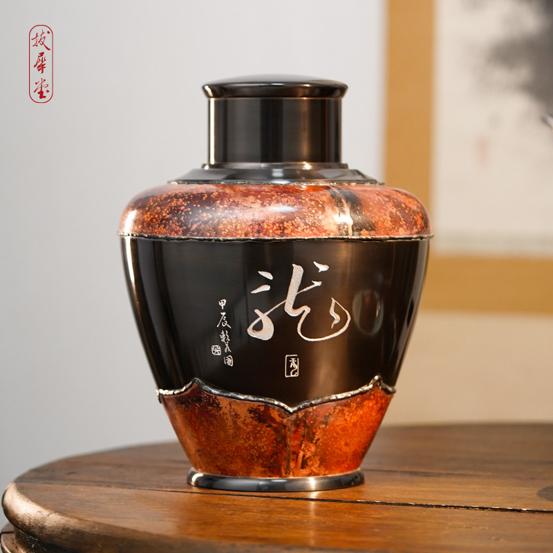 赖庆国大师工作室作品龙腾茶储