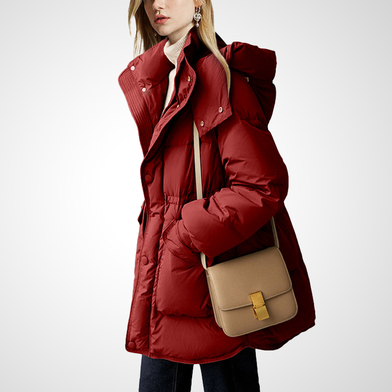 羽绒服中长款洋气收腰