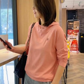 连帽卫衣女2026春秋新款 上衣潮 刺绣内搭宽松休闲显瘦百搭洋气女装