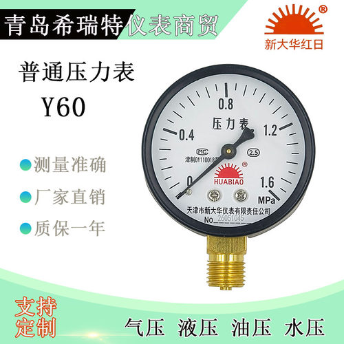 天津新大华压力表量大批发