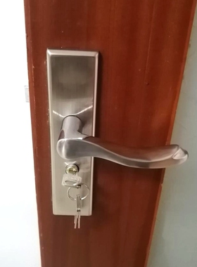 房间老式不锈钢木门锁卧室锁通用型可调锁具换锁家用室内58房门锁