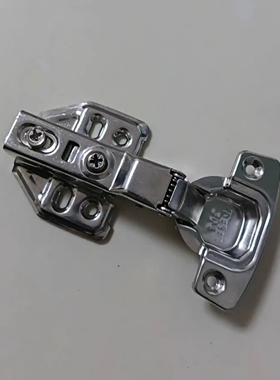 半盖衣柜折叠中弯阻尼合页五金折页荷叶304不锈钢液压橱柜门弹簧