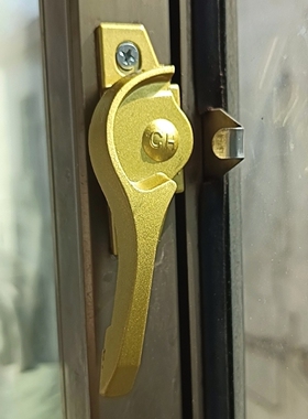 配件塑钢移门锁防盗钩锁铝合金玻璃窗户锁卡扣月牙锁推拉828锁扣