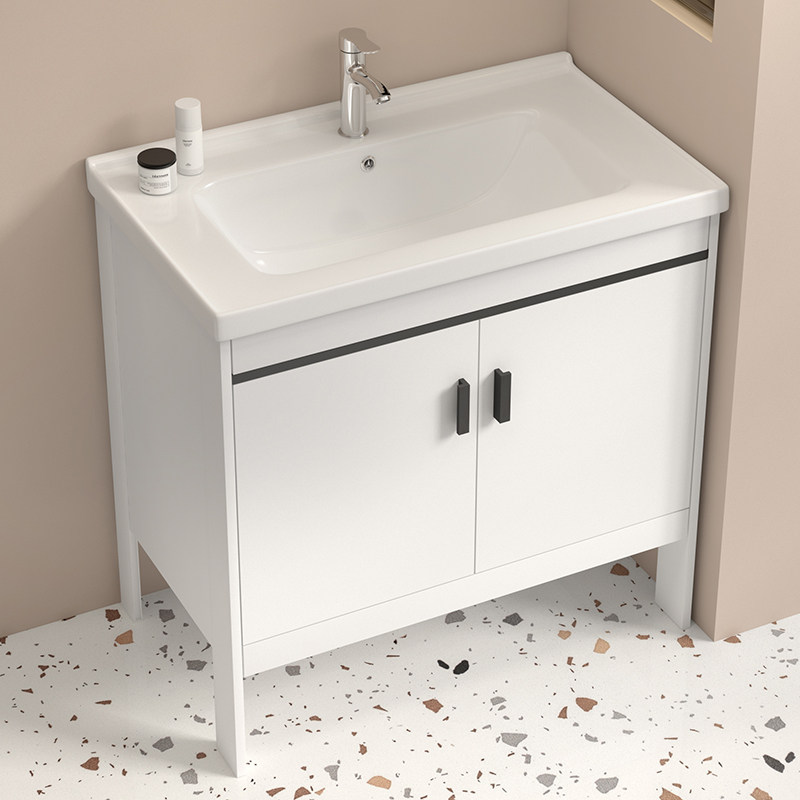 太空铝浴室柜卫生间洗手盆柜组合陶瓷一体洗脸盆家用洗漱台洗手池