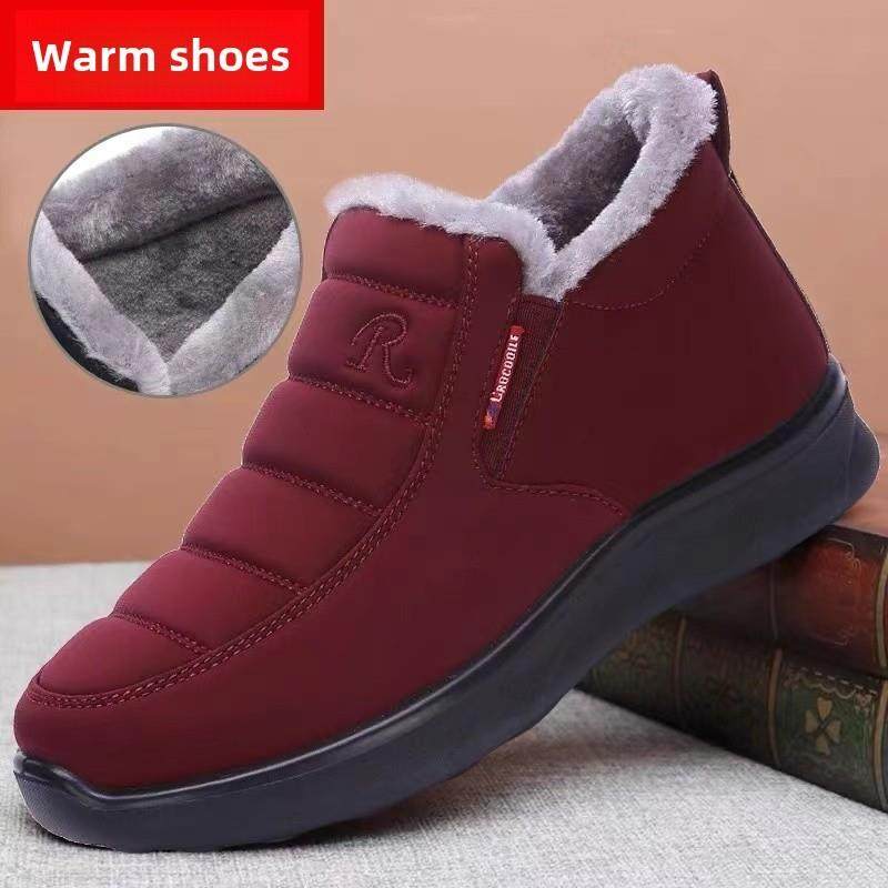 冬季防水防滑老北京布鞋女棉鞋加绒加厚老人奶奶鞋软底舒适妈妈鞋,女鞋,高帮鞋,淘宝优惠券,粉丝福利购,淘宝优惠卷