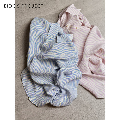 EIDOSPROJECT纯亚麻老钱风衬衫
