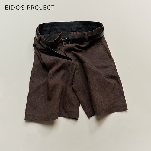 EIDOSPROJECT纯亚麻男短裤