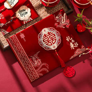 结婚礼金簿记账本婚礼嘉宾签到本喜事人情高档收礼单婚庆用品大全