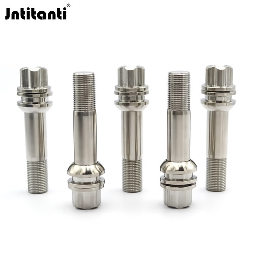 jntitanti 钛合金汽车改装轮毂螺栓M15*1.25*45mm适用奔驰GlEGLS