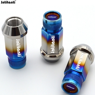 1.25mm 钛合金轮毂螺丝螺帽螺母M12 Jntitanti 汽车改装