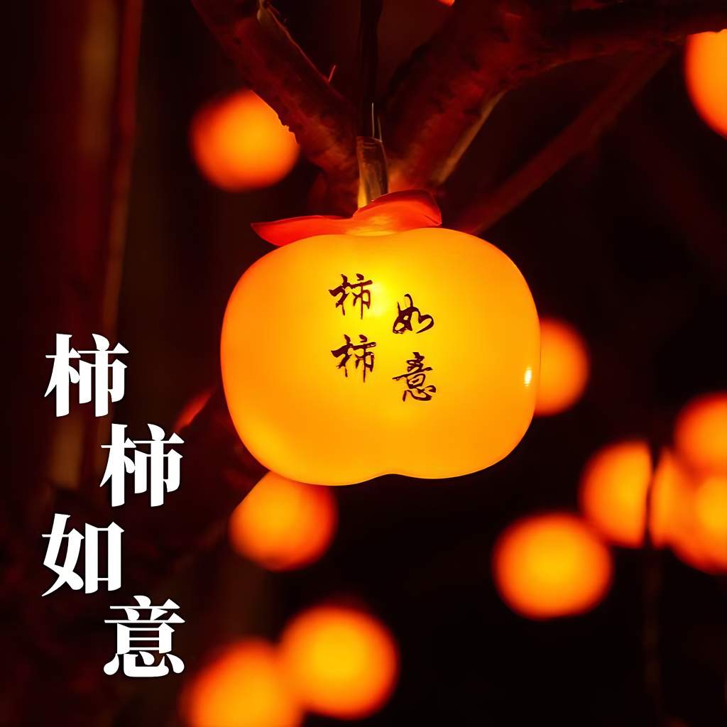 柿子灯新年氛围装饰灯