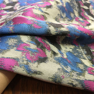 XM单调提花织锦缎油画面料星空包包坐垫包装抱枕服装手工diy布料