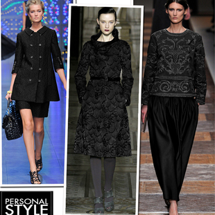 进口高端浮雕花朵重磅织锦缎定制时装布料提花旗袍礼服面料纯黑色