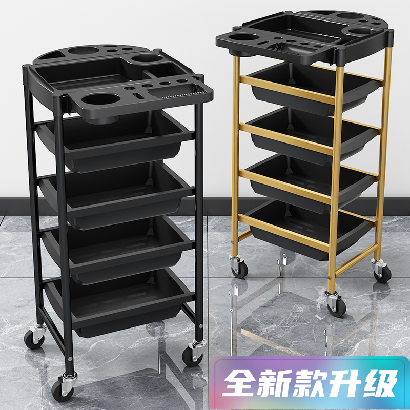 美容推车美发烫染推车发廊工具车五层杠车理发店手推车美发工具柜