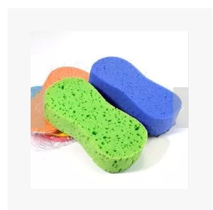 8字海绵 压缩海绵 高泡沫擦车棉 洗车用品工具 汽车用海绵