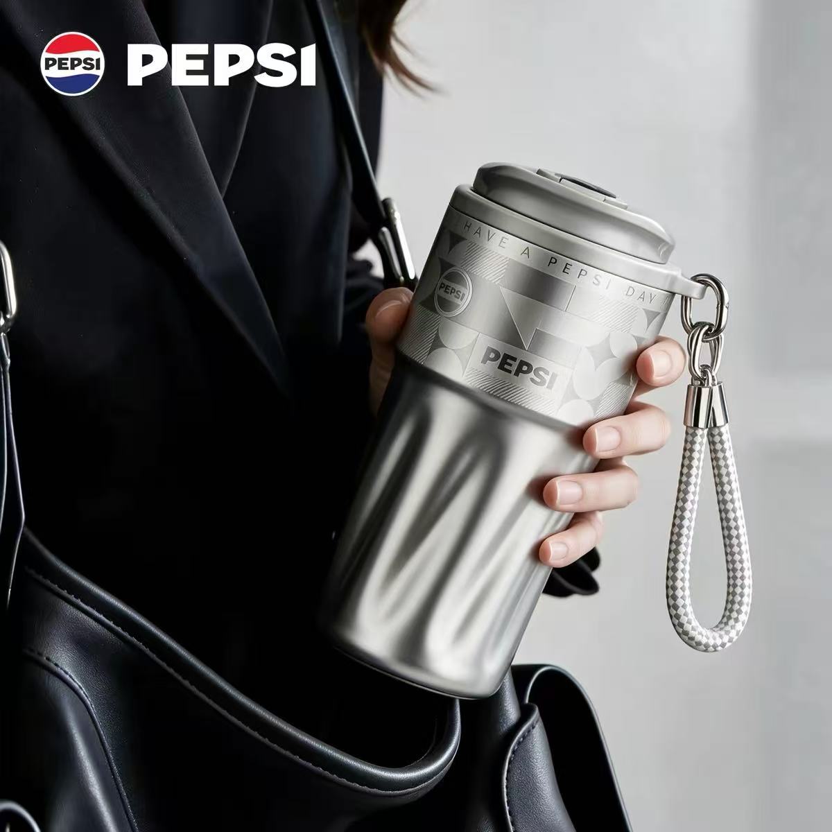 PEPSI百事可乐保温杯随行咖啡杯外出携带小巧便携杯男高颜值2026