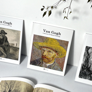 Van 麦田英文原版 画册书籍手稿 Gogh梵高作品集星夜向日葵有乌鸦