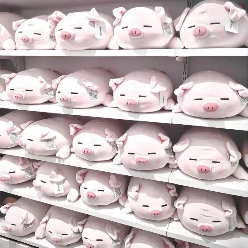 趴姿小猪抱枕女生睡觉专用公仔陪睡夹腿毛绒玩偶宿舍靠枕生日礼物图片