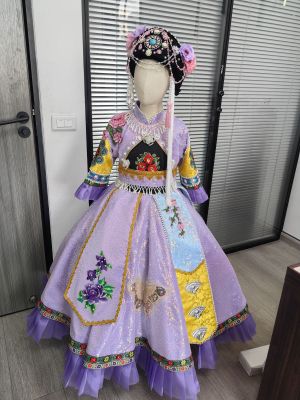 快乐阳光少数民族儿童演出服女童独唱火塘边摩梭族普米族彝族高端