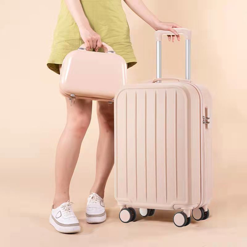 糖果色小清新子母行李箱女学生韩版旅行拉杆箱万向轮20寸登机箱