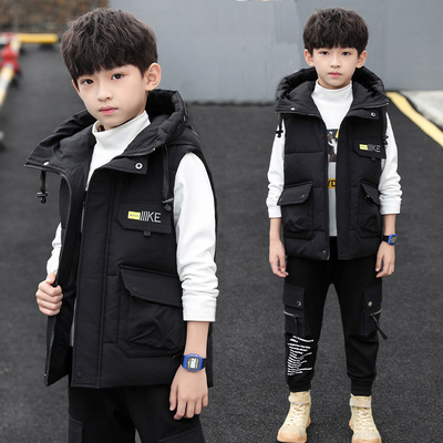 男男孩棉坎肩洋气休闲四季通用