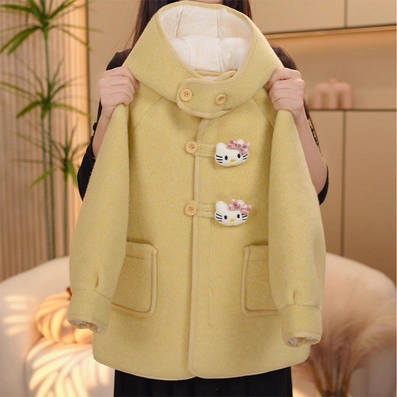 女童毛呢外套冬季2025新款儿童洋气呢子加厚女大童秋冬装加绒大衣,童装/婴儿装/亲子装,普通外套,淘宝优惠券,粉丝福利购,淘宝优惠卷