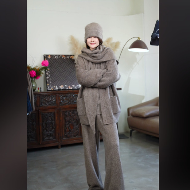 【何仙儿】巅峰之作 外套开衫100%牦牛绒1125858