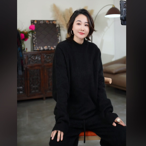 【何仙儿】巅峰之作100%牦牛绒 男装圆领基础款 116875