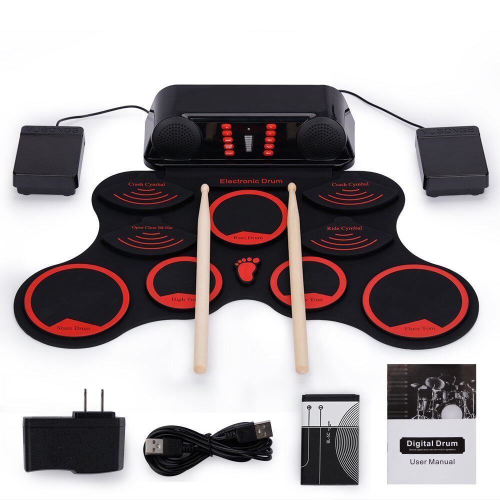 手卷电子鼓9Pad Roll Up Drum Kit 硅胶手卷架子鼓儿童打击乐包邮|ruв категории музыкальный инструмент/гитара/пианино/аксессуары, американский музыкальный инструмент, американский ударных инструментов, барабаны/джаз - от Buy2taobao.com для оказания профессиональной услуги покупки агента Taobao