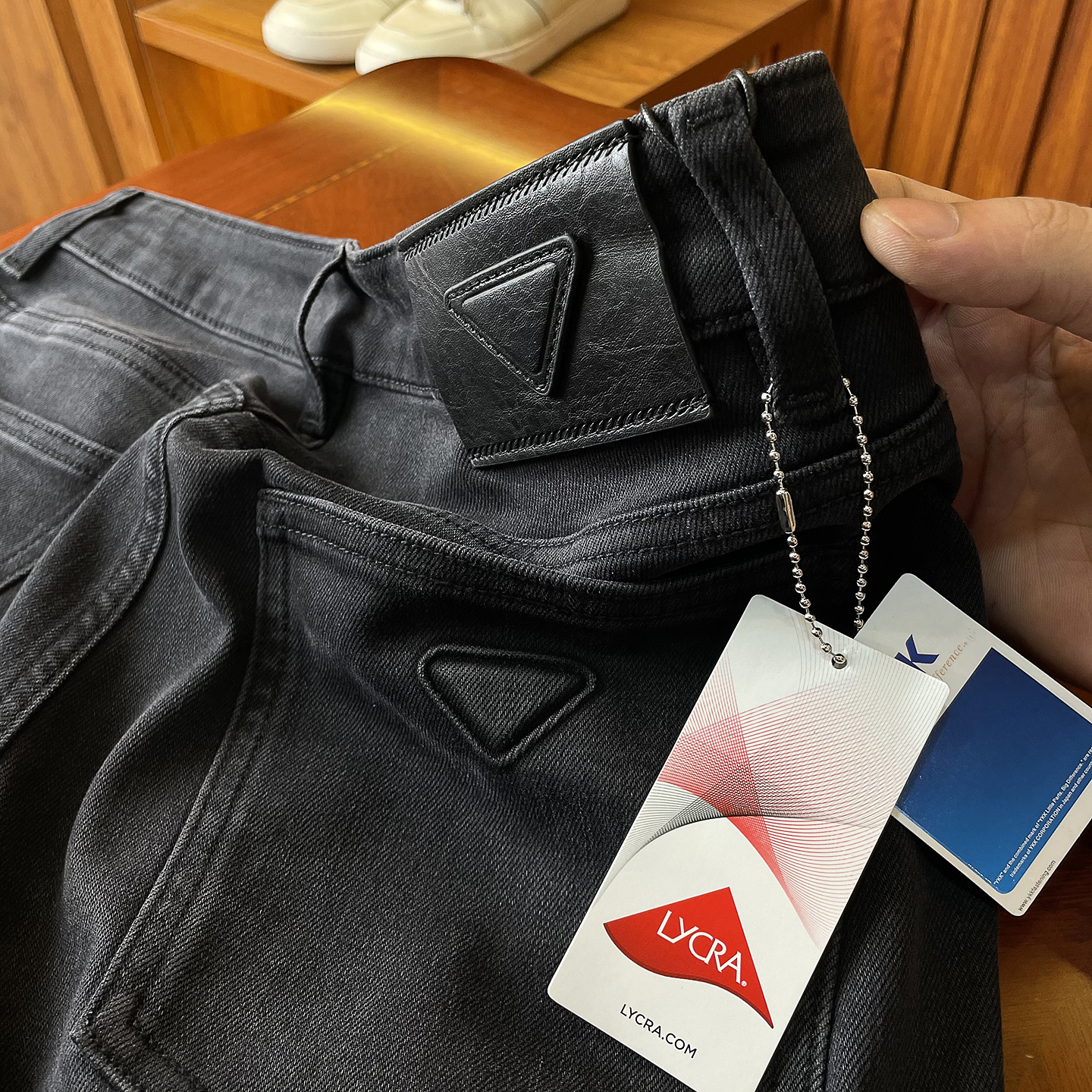 舒适弹力秋冬碳黑色牛仔裤男修身