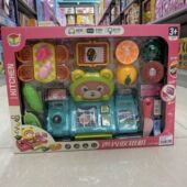 儿童过家家仿真超市收银机玩具购物篮餐桌椅水果购物收银台男女孩