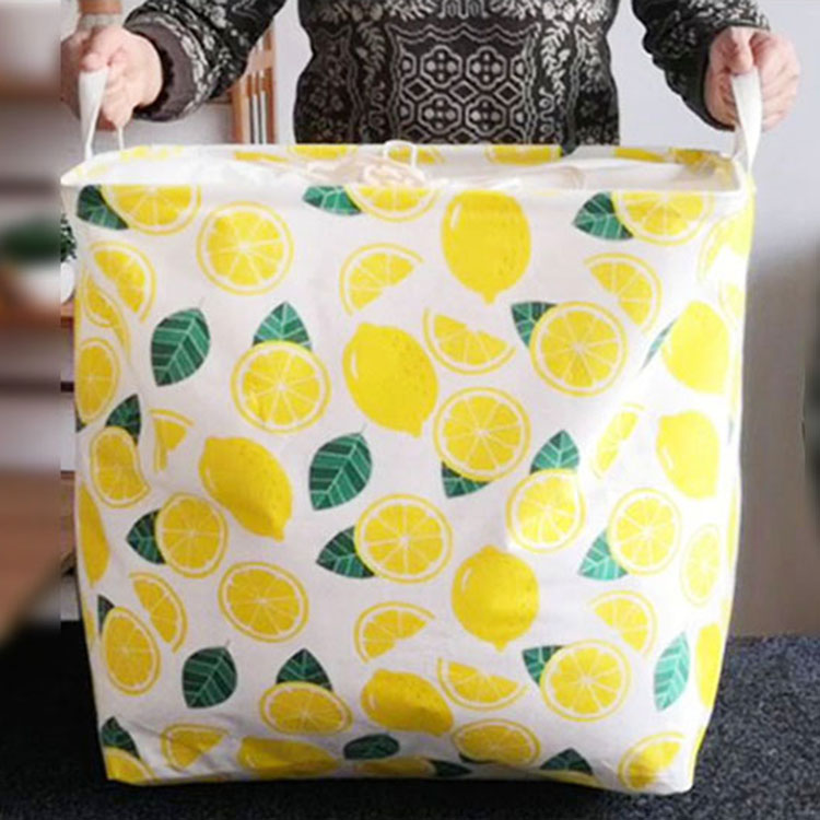 特大号布艺可折叠被子收纳筐搬家