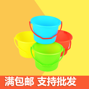 水桶加厚彩色桶洗笔筒 儿童玩具桶小水桶塑料桶小号家用提水桶装