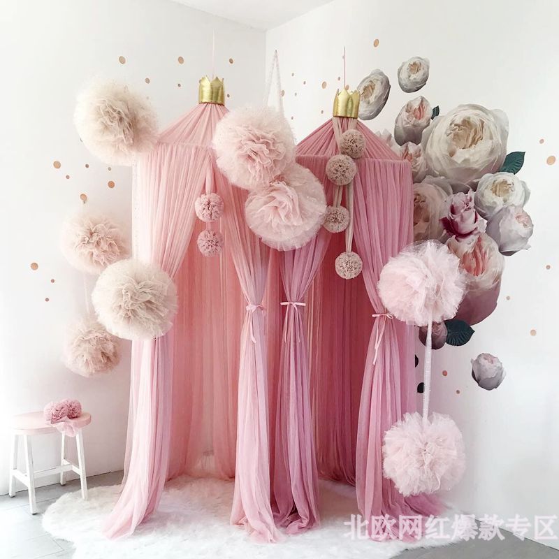 ins纱球挂饰婚礼宴会摄影道具