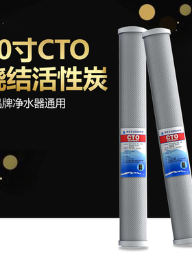 商务净水机净水器20寸压缩活性炭CTO滤芯前置过滤器纯水机通用