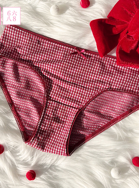 6IXTY8IGHT 68内裤女低腰甜美印花三角裤纯棉裆7A抑菌
